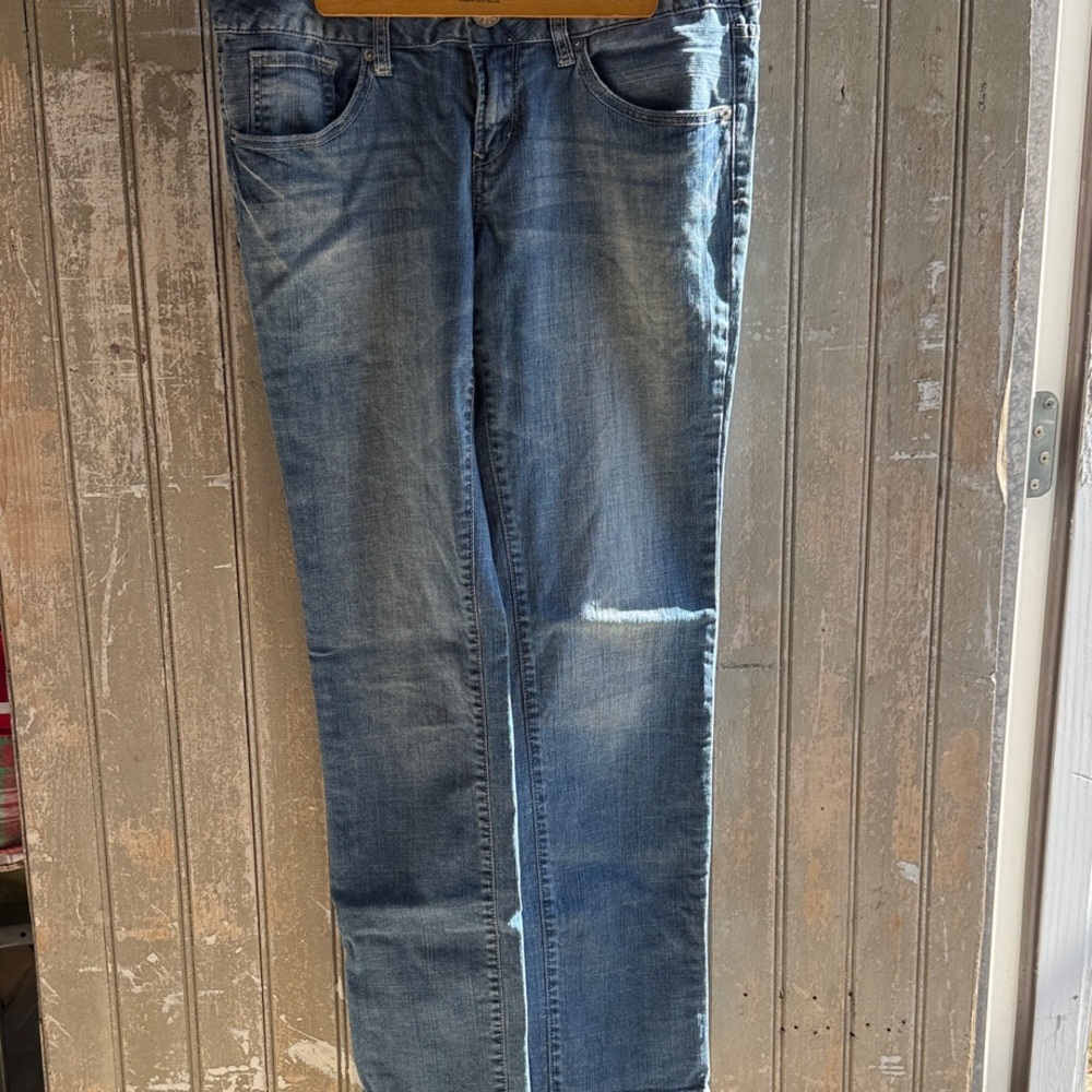 Guess Medium Rise Skinny Jeans - Blue